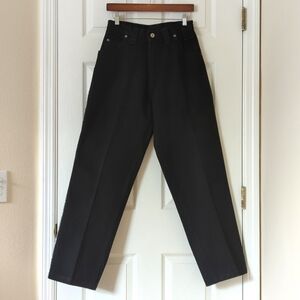 Southpole 90's Vintage Rigid Embroidered Pocket Slim Straight Leg Jeans Black 29